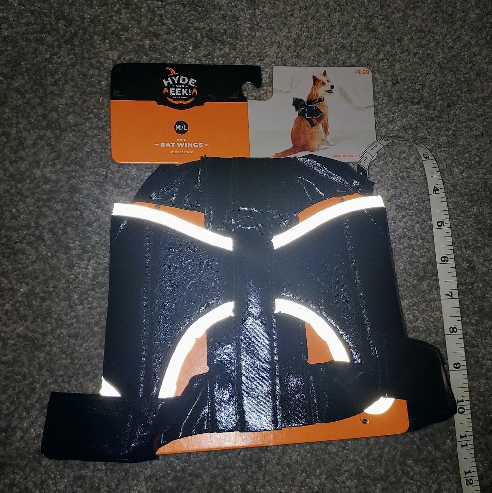 YOU CHOOSE SIZE Dog Bat Wings Up to 90 lbs Halloween Costume LARGE PET